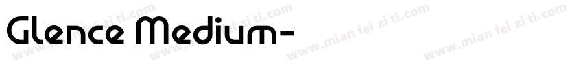 Glence Medium字体转换